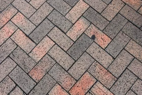 Brick floors and background texture Stock Photos