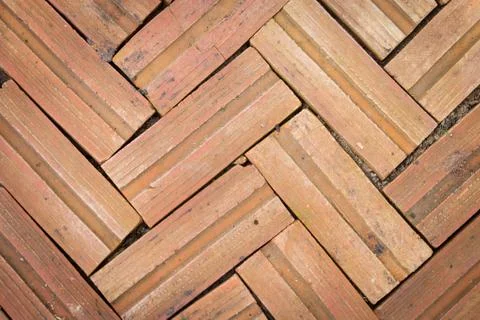 Brick floors background Stock Photos