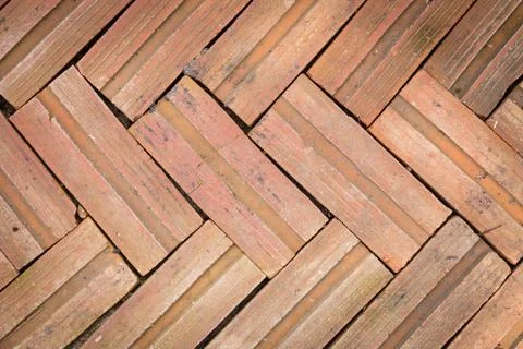 Brick floors background Stock Photos