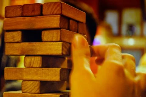 Brick game close up view Stock Photos