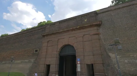 The Brick Gate from Vyšehrad, Prague Stock Footage 56249786