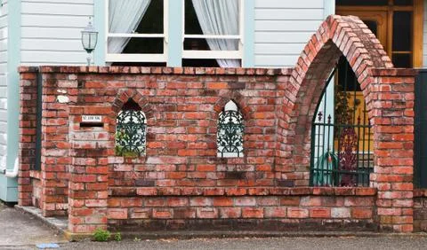 Brick gateway Stock Photos