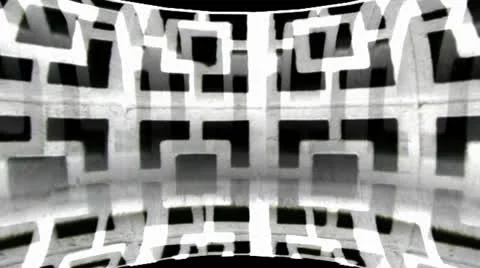 Brick Grid Tube Stock Footage 24730177