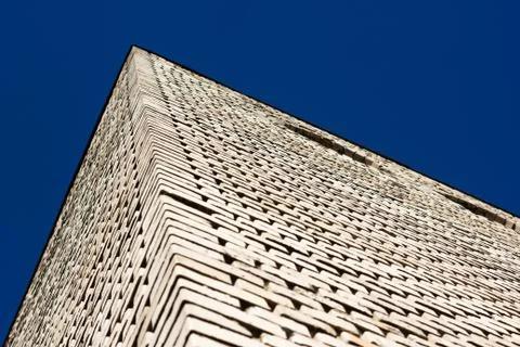 Brick grungy wall texture. Urban city background Stock Photos