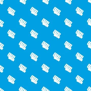 Brick in a hand pattern seamless blue Illustrazione stock