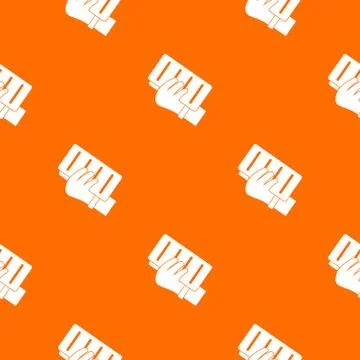 Brick in a hand pattern seamless Stock Illustration