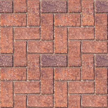 Brick herringbone pattern - Repeating masonry paving 写真素材