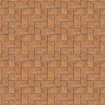 Brick herringbone paving floor pattern Stock Photos