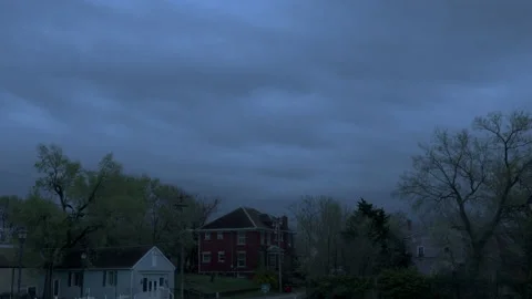 Brick house on a overcast day Video stock 158240814