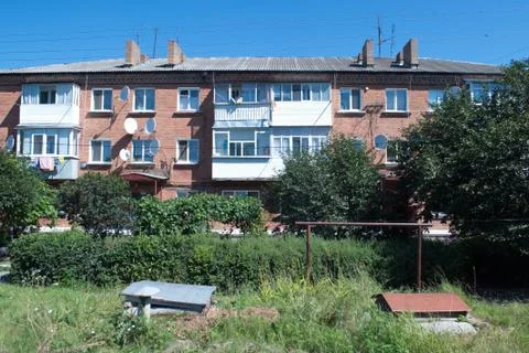 Brick house Foto stock