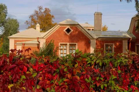 Brick house Stock Photos