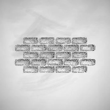 Brick icon Ilustración de archivo