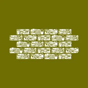 Brick icon Ilustración de archivo