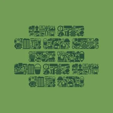 Brick icon Ilustración de archivo