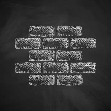 Brick icon Ilustración de archivo