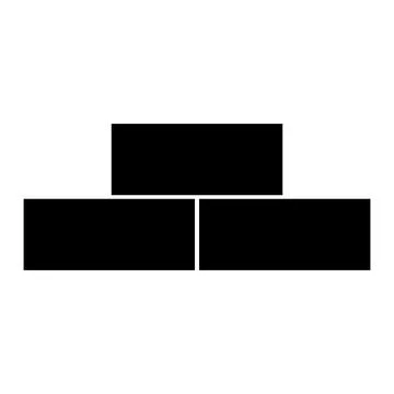 Brick icon vector Stock Illustration