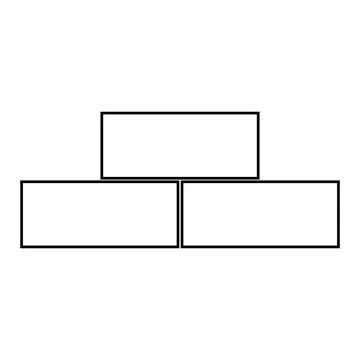 Brick icon vector Stock Illustration