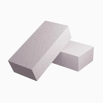 Brick isolated on white background. 3d render. Stock Illustration