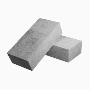 Brick isolated on white background. 3d render. Stock Illustration