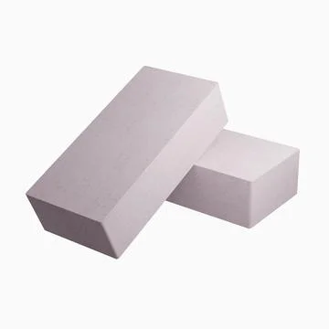 Brick isolated on white background. 3d render. Stock Illustration