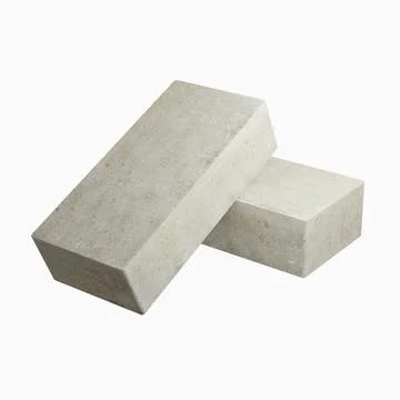 Brick isolated on white background. 3d render. Stock Illustration