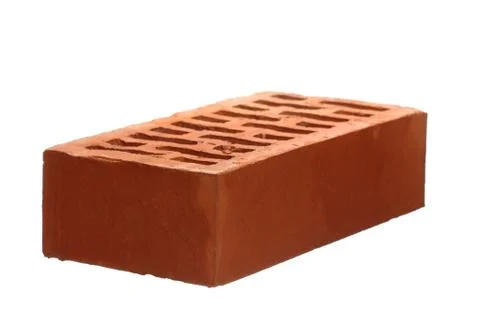 Brick isolated on white Stock Photos