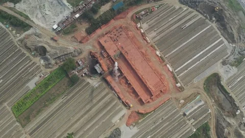 Brick kilns Stock Footage 252016339