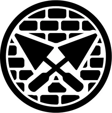 Brick Layer Badge Stock Illustration