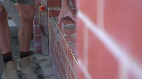 Brick Layer Stock Footage 40748881
