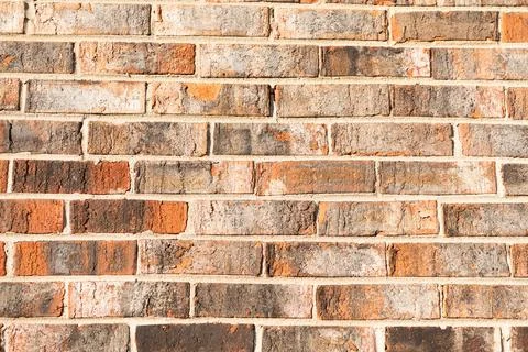 Brick masonry background. Building material concept. Surface of brickwall Fotos de archivo