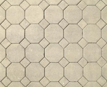 Brick octagonal walkway pavement texture Stock Photos