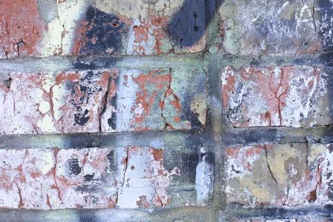 Brick, old, bright wall Stock Photos