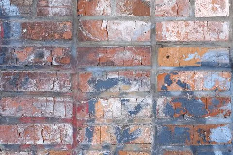 Brick, old, bright wall Stock Photos