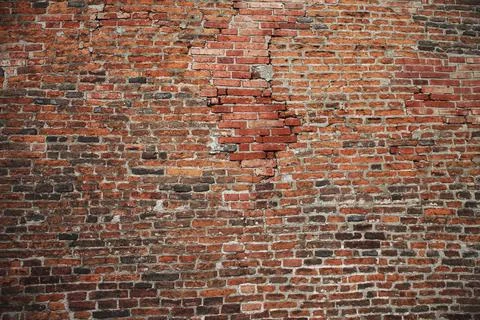 Brick old texture wall for background design or abstract photo Stock Photos