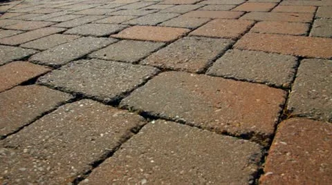 Brick Path Dolly Stock Footage 12591554