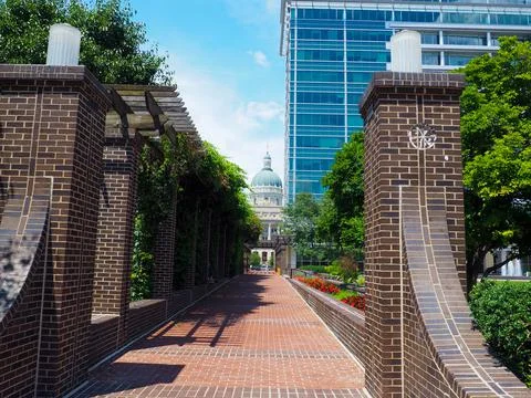 Brick Path Foto stock