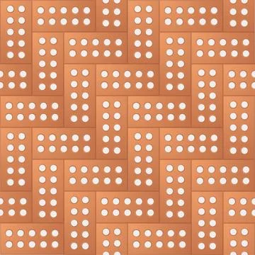 Brick pattern background Brick pattern with seamless design with repeating... Stock Photos