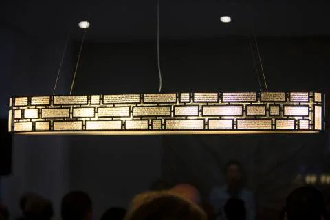 Brick Pattern Chandelier Stock Photos