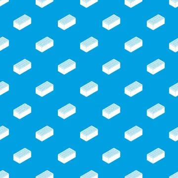 Brick pattern seamless blue Illustrazione stock
