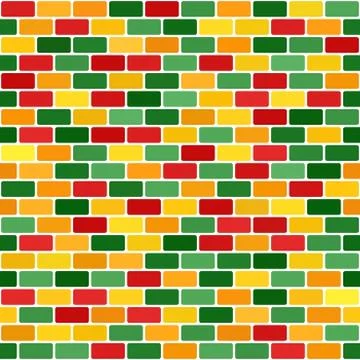 Brick pattern. Seamless vector brick wall background Stock Illustration