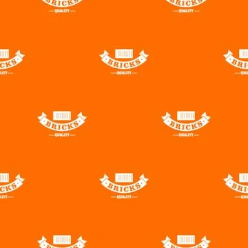 Brick pattern vector orange Stock Illustration
