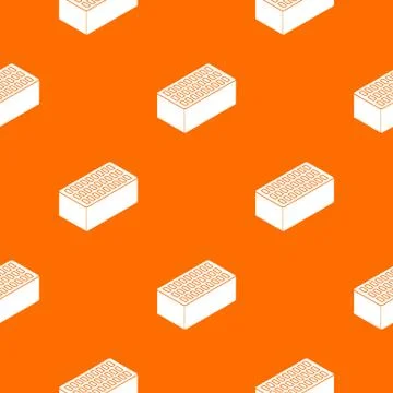 Brick pattern vector orange イラスト素材