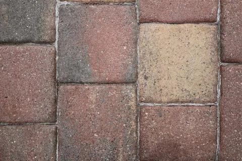Brick Pavement Pattern Perspective View Outdoor Flooring 写真素材