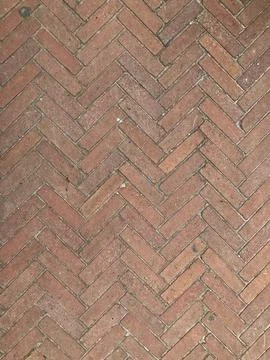 A brick pavement Foto stock