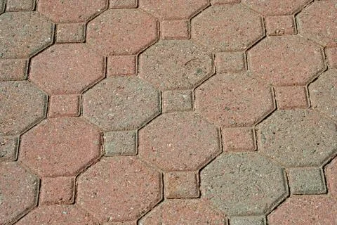 Brick pavers background texture Stock Photos