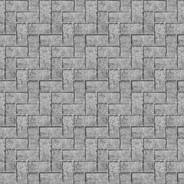 Brick paving pattern - gray cobblestone seamless background texture Фото