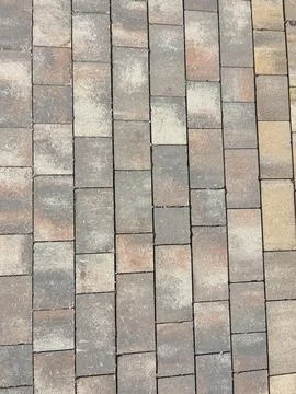 Brick Paving Stone Walkway Texture Pattern Background Stock Photos