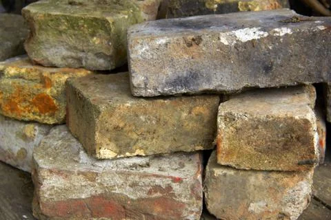 Brick pile Stock Photos
