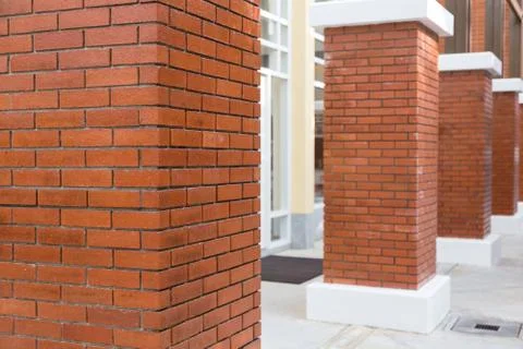 Brick pillar Stock Photos