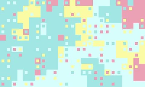 Brick pixelated web flat. Layer wrapping digital book. Screen imagination c.. Illustrazione stock